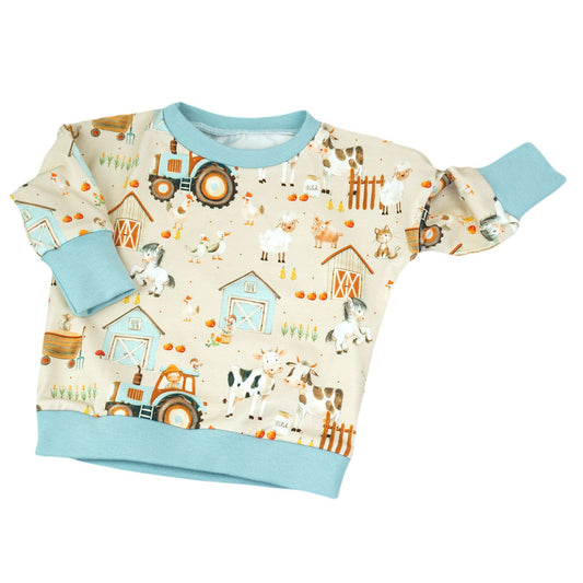 BIO Langarmshirt "Auf dem Land"