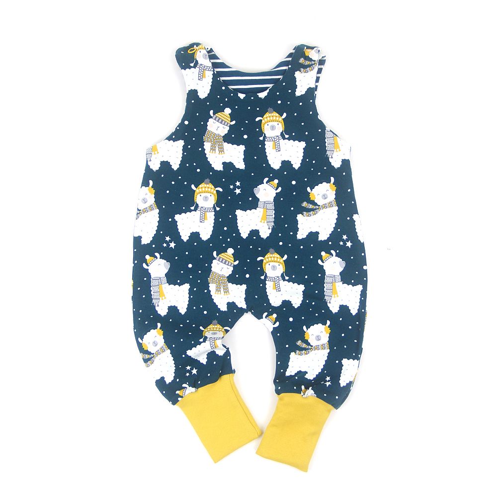 BIO Strampler "Winter Lama"