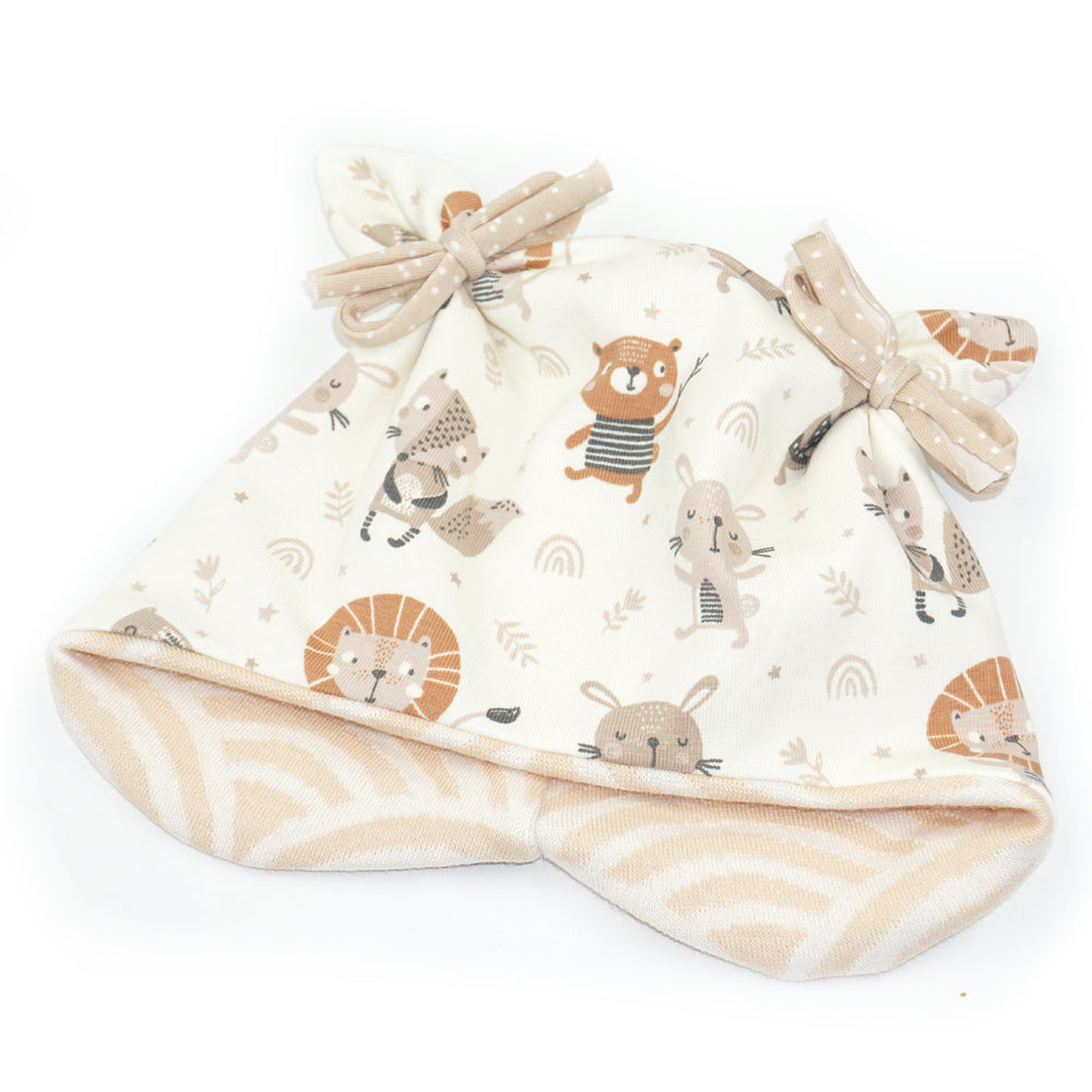 BIO Kuscheljacquard Mütze "Buddies"