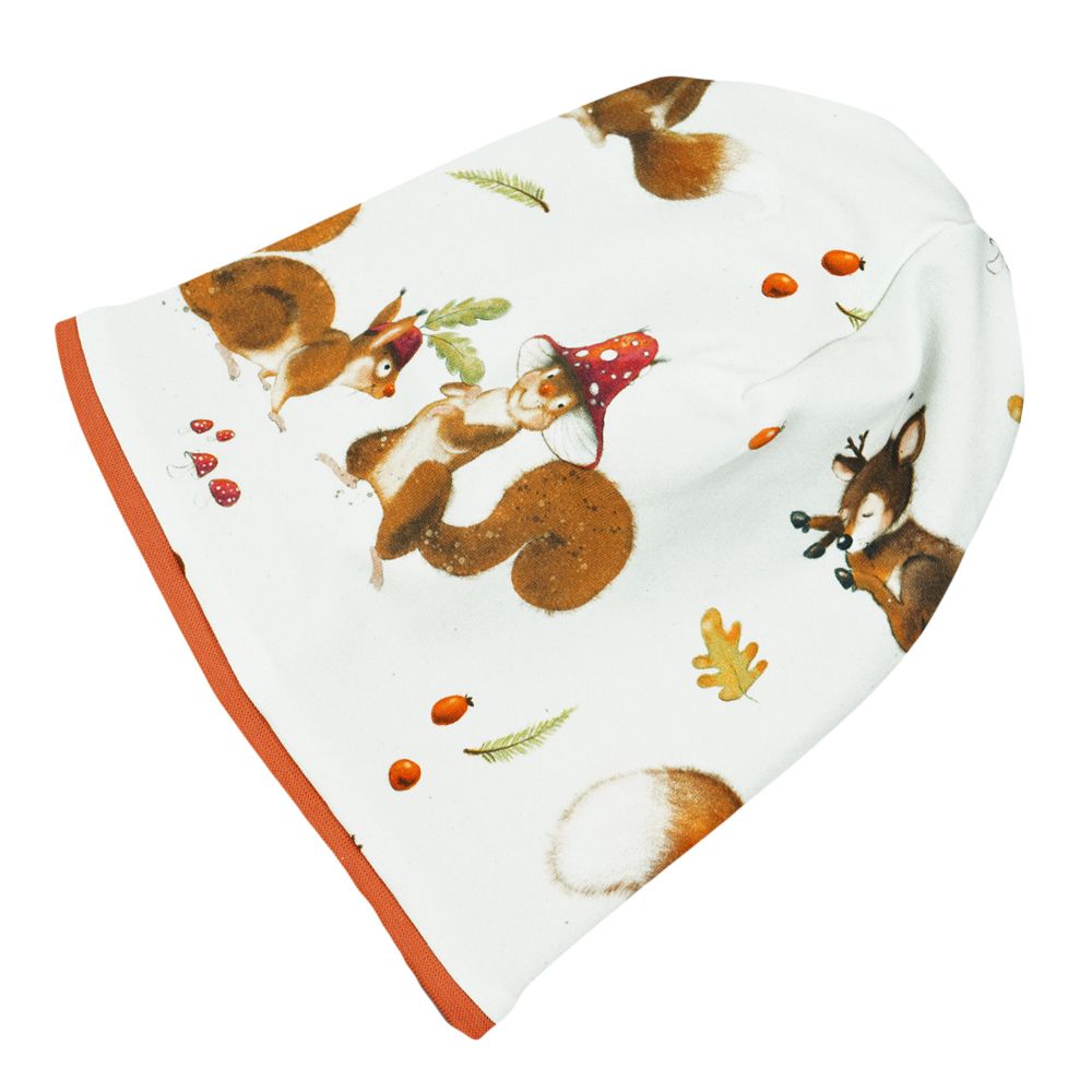 BIO Wendebeanie/Mütze "Waldtiere"