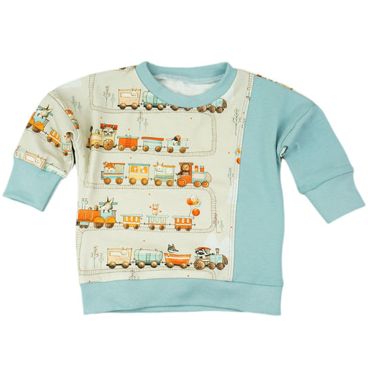 BIO Langarmshirt "Abenteuer auf Gleisen"