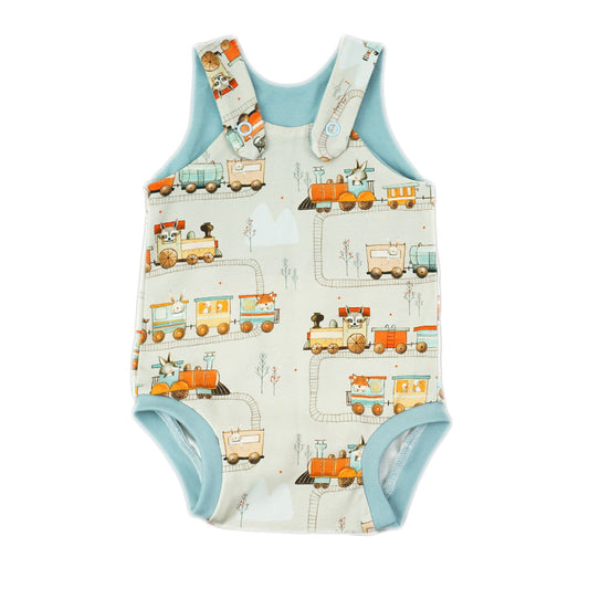 BIO Sommerstrampler "Abenteuer auf Gleisen"