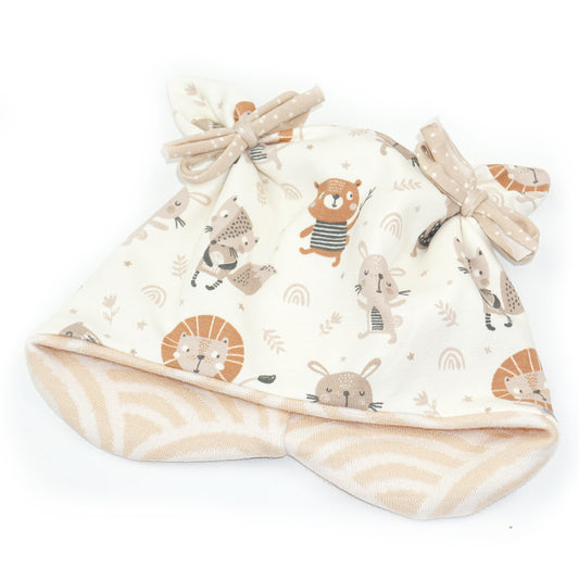 BIO Kuscheljacquard Mütze "Buddies"